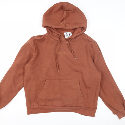 Adidas Women's Brown Pullover Hoodie, Size 6, Casual