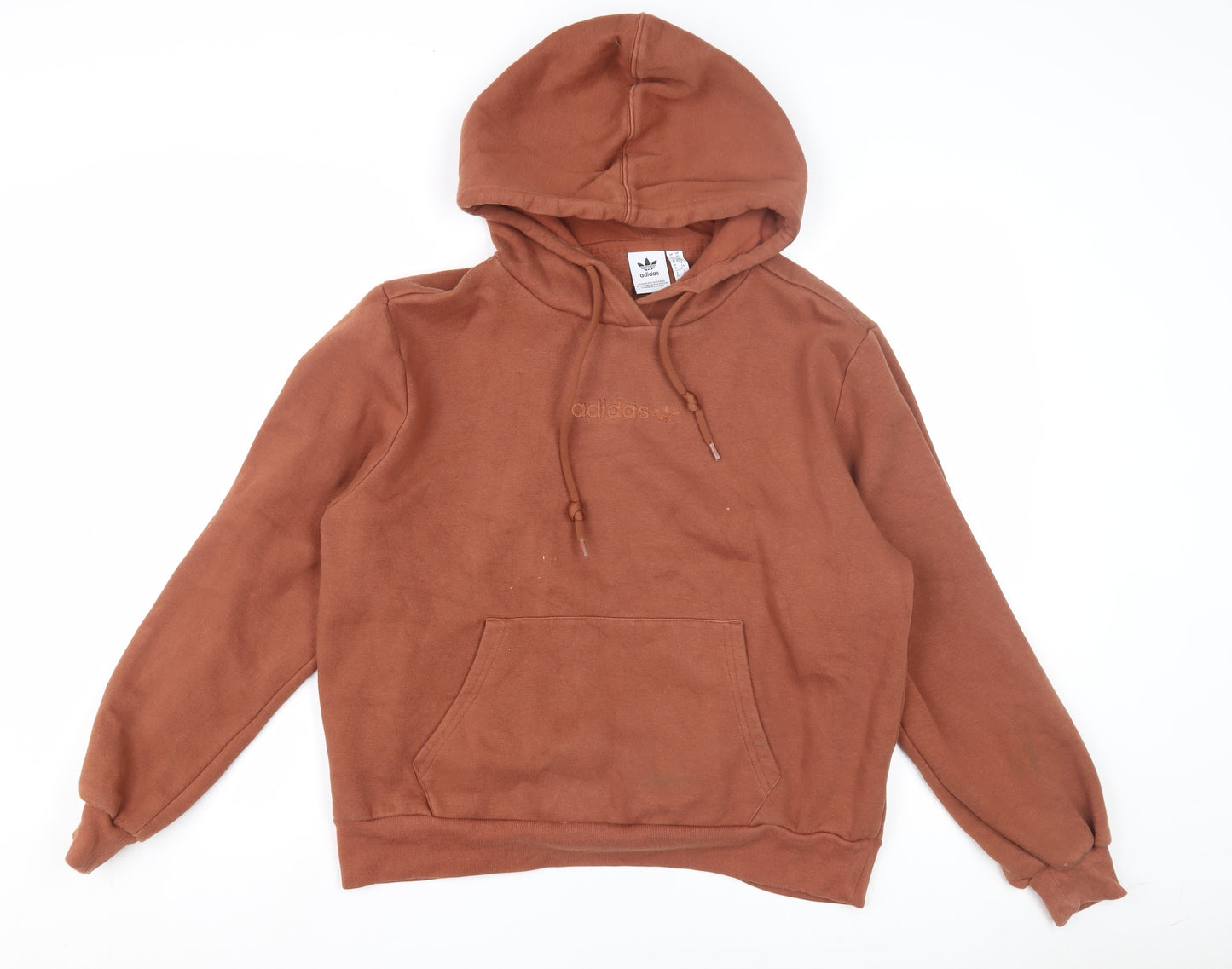 Adidas Women's Brown Pullover Hoodie, Size 6, Casual