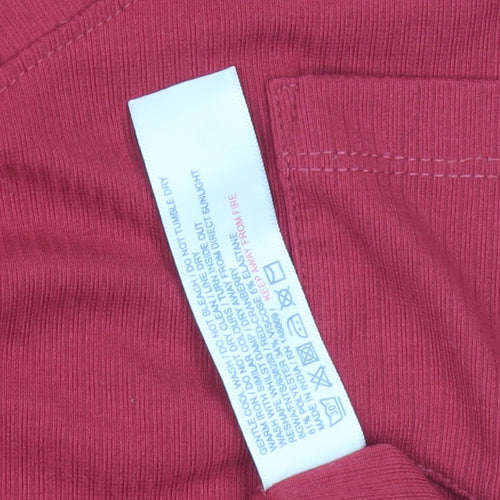 FatFace Women's Red Sleeveless Basic T-Shirt Size 8