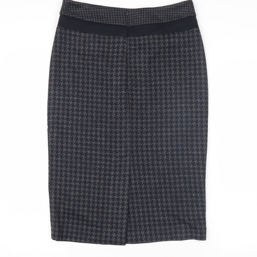 Laura Ashley Women’s Black Houndstooth Pencil Skirt