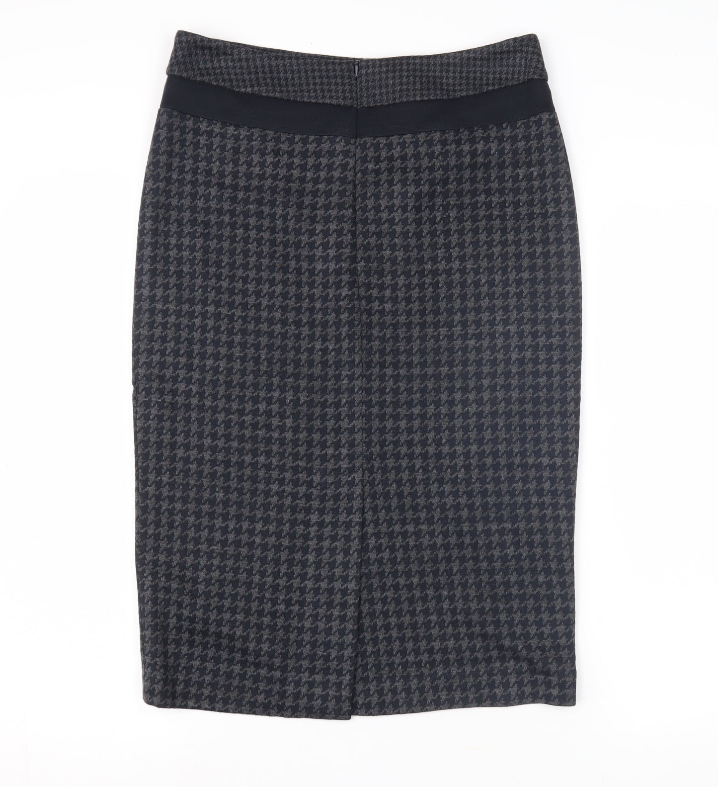 Laura Ashley Women’s Black Houndstooth Pencil Skirt