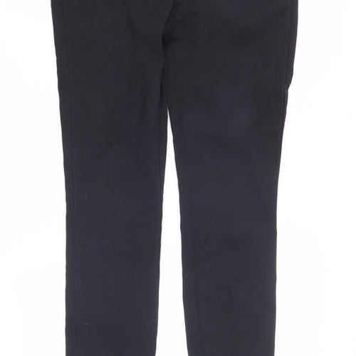 Next Women's Black Skinny Trousers 8XL with Zip Accents