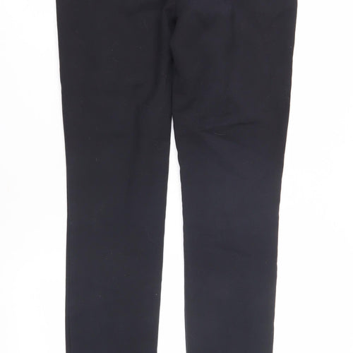 Next Women's Black Skinny Trousers 8XL with Zip Accents
