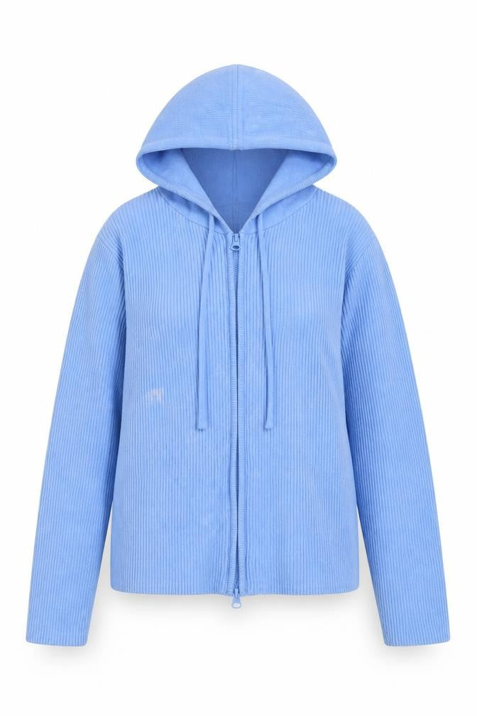 Front view of Jack Wills Women's Blue Hoodie, size 12, Regular Fit