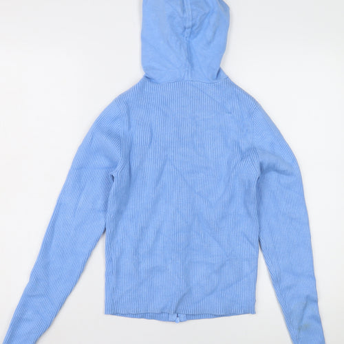 Jack Wills Women's Blue Hoodie Size 12 Regular Fit