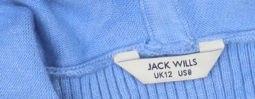 Jack Wills Women's Blue Hoodie Size 12 Regular Fit