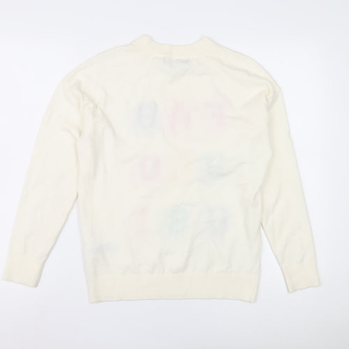 Marks and Spencer Women's Ivory Pullover Jumper, S
