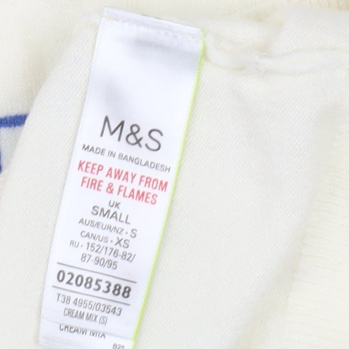 Marks and Spencer Women's Ivory Pullover Jumper, S