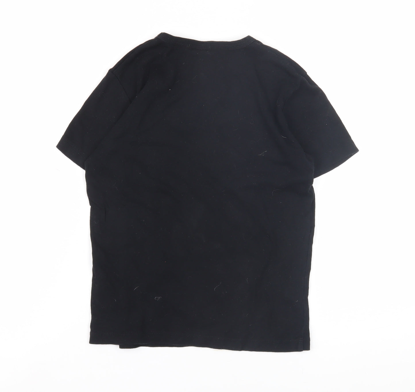Turban Outfitters Unisex Kids Black Graphic T-Shirt S