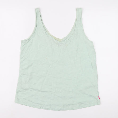 Superdry Women's Green Cotton Tank Top Size 10