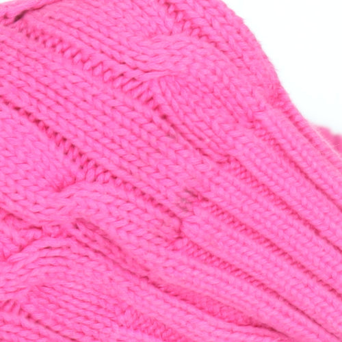 Ralph Lauren Sport Women’s Pink V-Neck Cable Knit Jumper