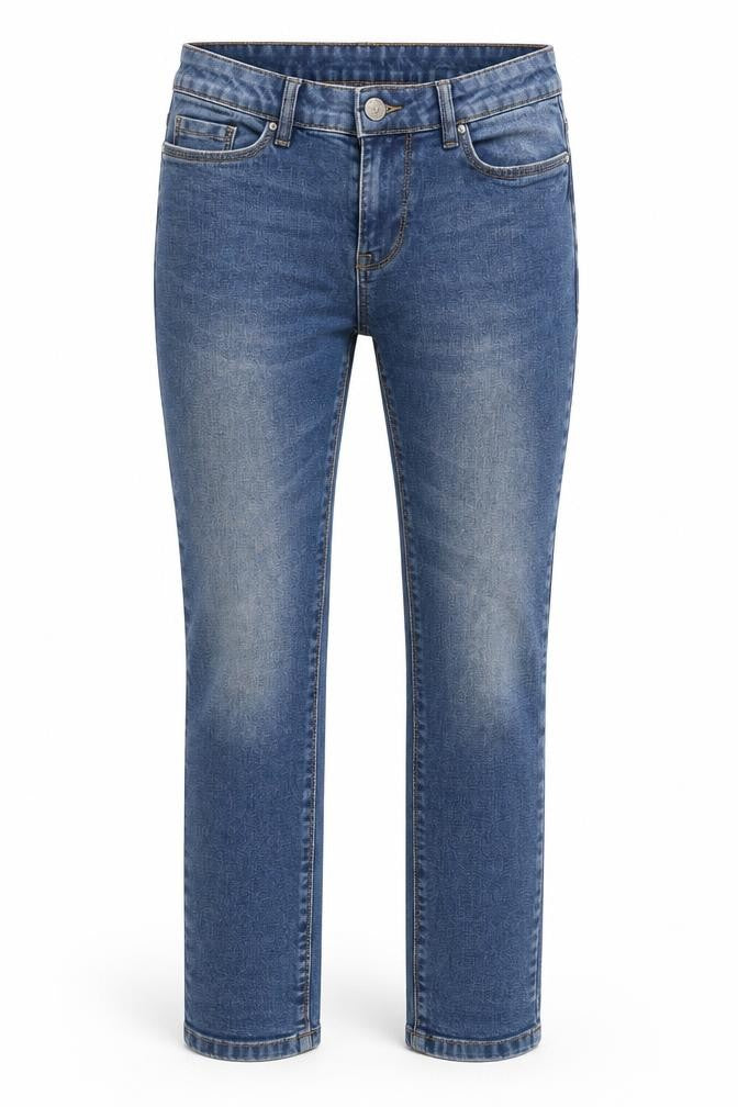 Front view of 365 Women's Blue Straight Jeans, size S