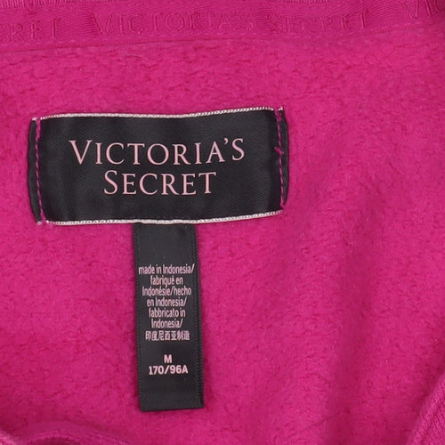 Victoria's Secret Women's Pink Lace-Up Sweatshirt M
