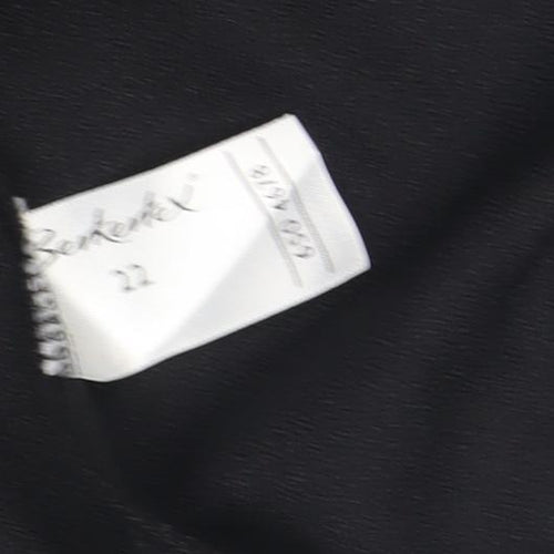 Berkertex Women's Black Trousers, Size 22, Elastic Waist