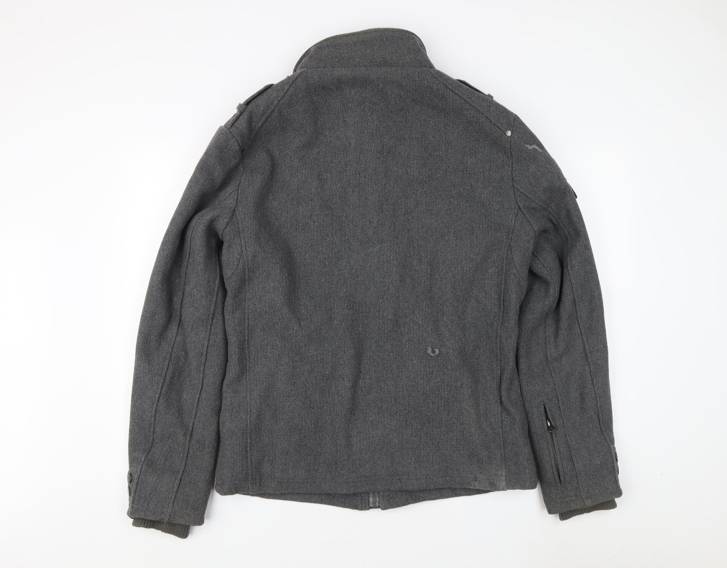 Projek Raw Men's Grey Military Jacket Size L