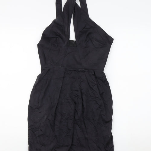 French Connection Women's Black Halter Dress Size 8
