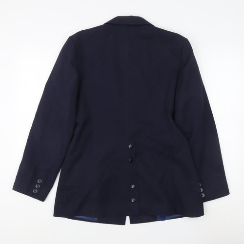 Whimsy Women's Blue Blazer, Size 14, Regular Fit