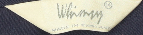 Whimsy Women's Blue Blazer, Size 14, Regular Fit
