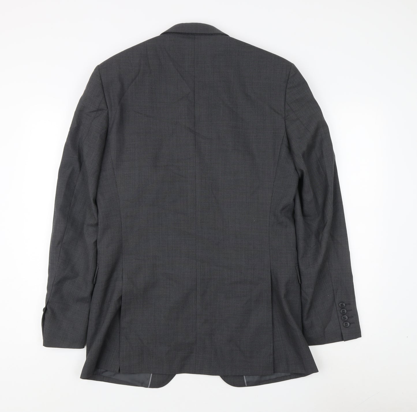 Marks and Spencer Men's Grey Blazer 38L - Classic Style