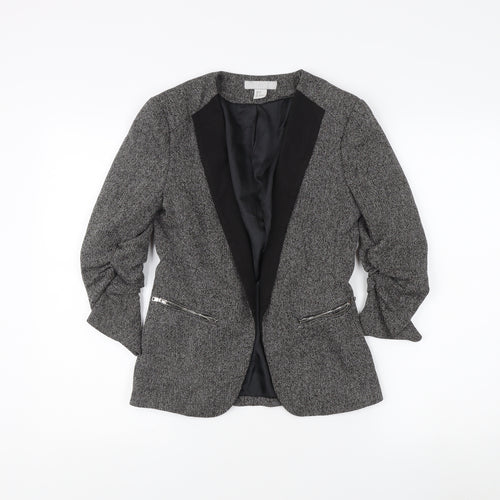 H&M Women's Grey Blazer Size 6 Workwear
