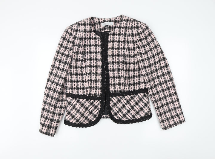 Tahari Women's Multicoloured Check Blazer Size 12