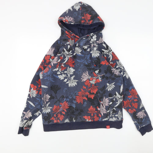Joules Women's Floral Hoodie, Multicoloured, Size 10