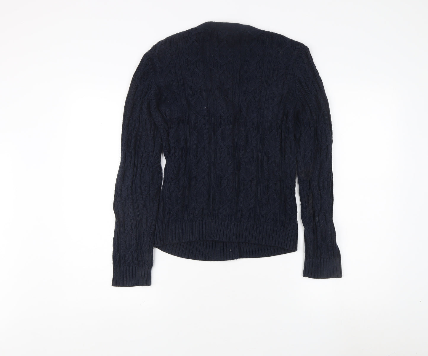 Talbots Women's Blue Petites Cable-Knit Cardigan S