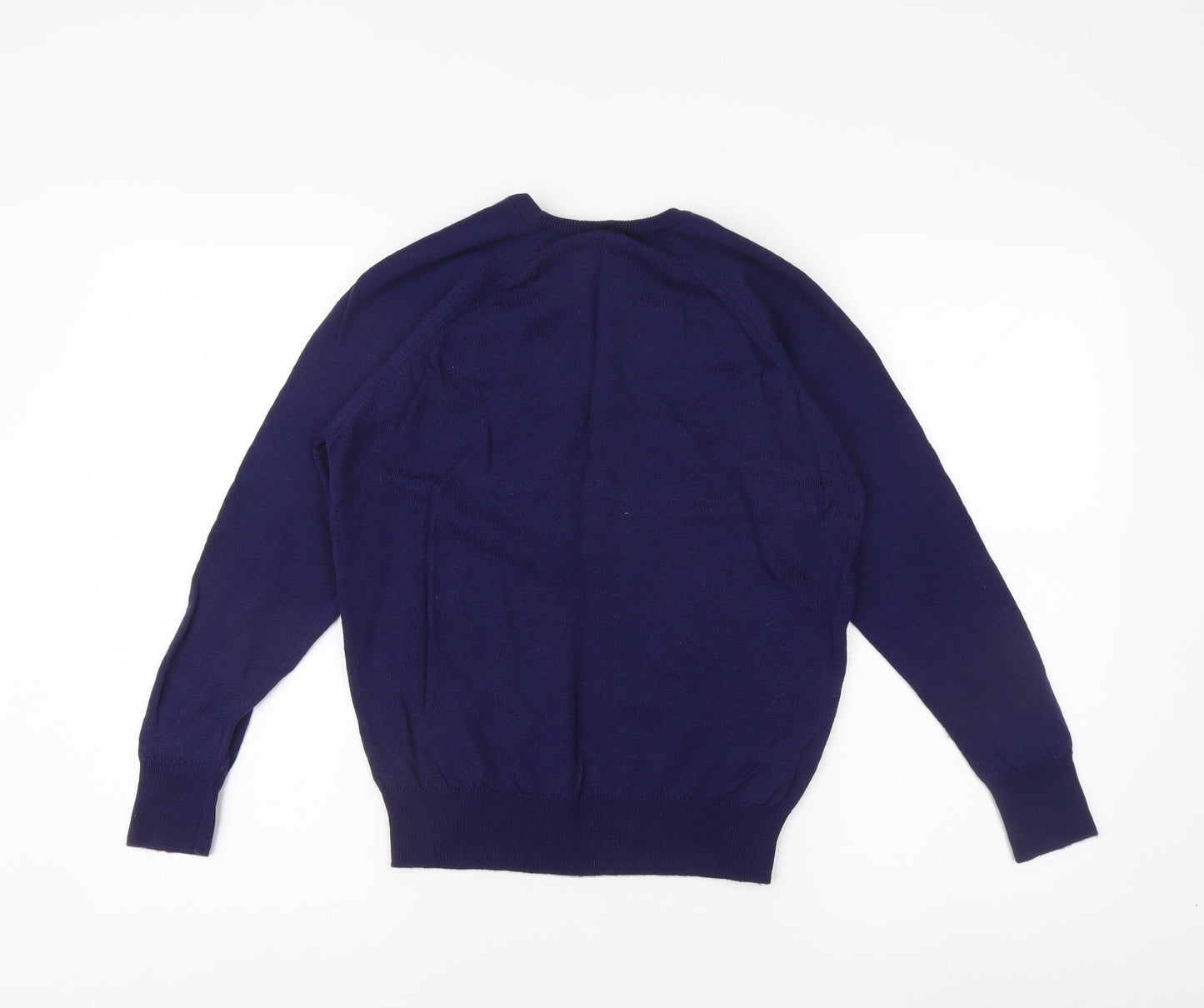 Damart Women's Blue Cable Knit Wool Jumper, Size 14