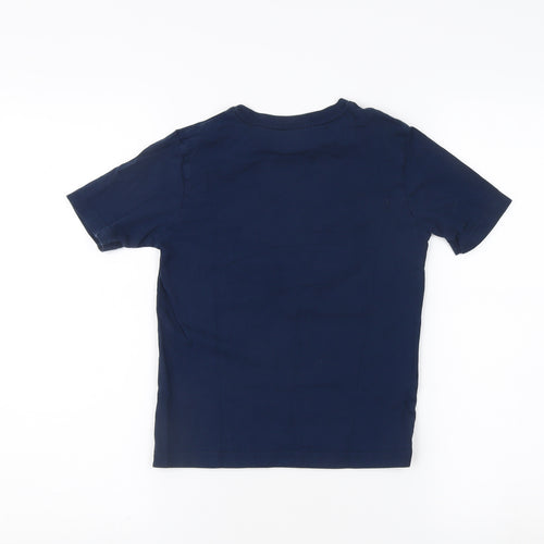 Manchester United Boys Blue Graphic T-Shirt Size 4-5 Years