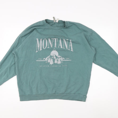 ASOS Women's Green Pullover Sweatshirt Size 10