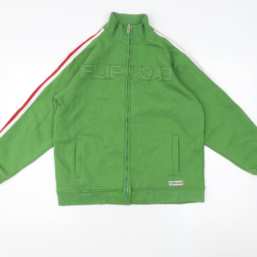 Freak Fish Boys Green Track Jacket Age 13-14 Full Zip