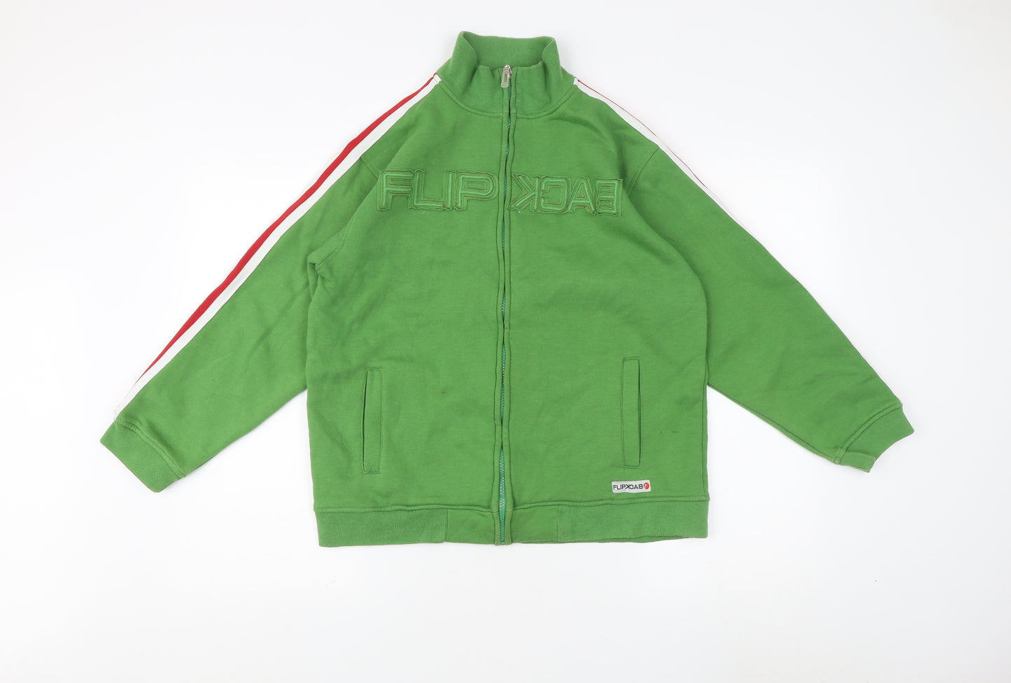 Freak Fish Boys Green Track Jacket Age 13-14 Full Zip