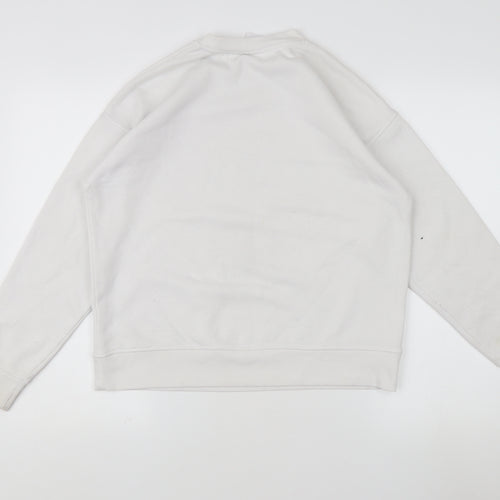 Disney Women's XS White Pullover Sweatshirt with Mickey Mouse Graphic
