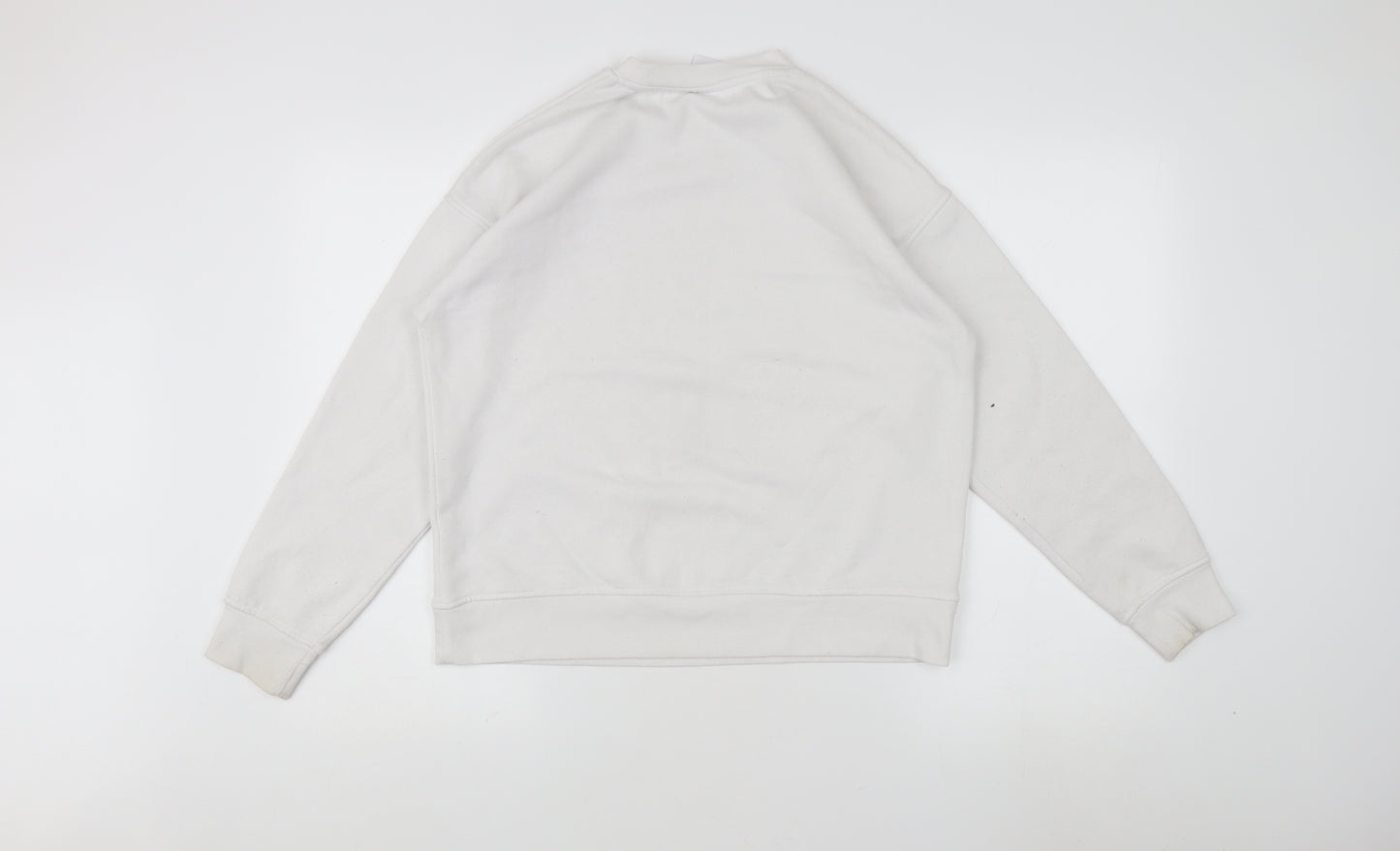 Disney Women's XS White Pullover Sweatshirt with Mickey Mouse Graphic