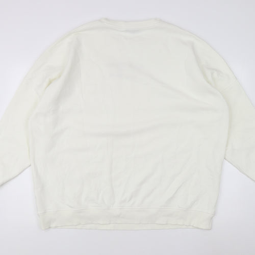 New Look Women's Ivory Graphic Sweatshirt - L