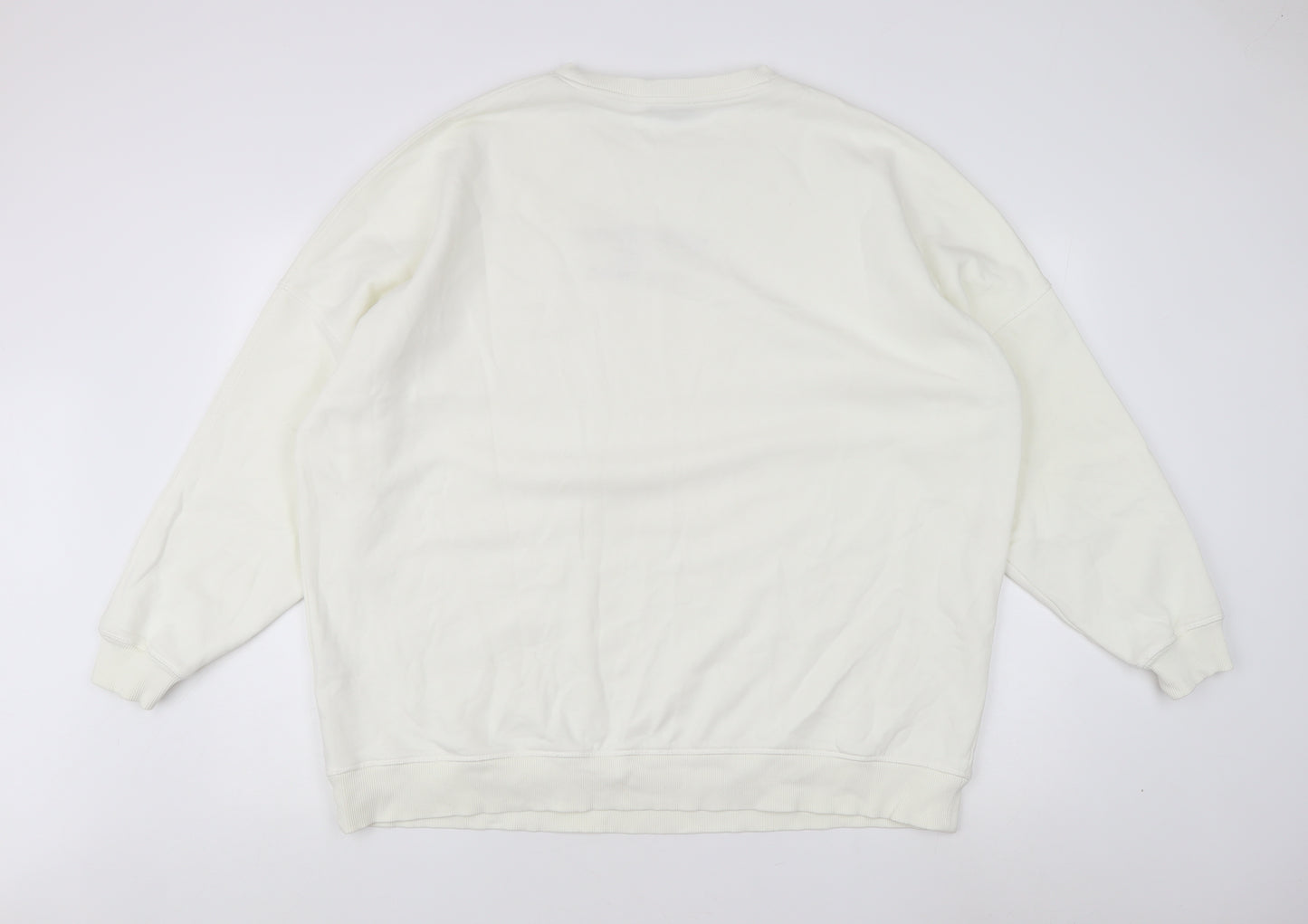 New Look Women's Ivory Graphic Sweatshirt - L