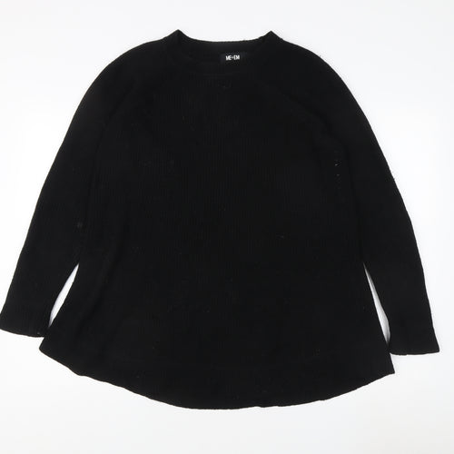 ME+EM Women's Black Wool Pullover Jumper Size 10