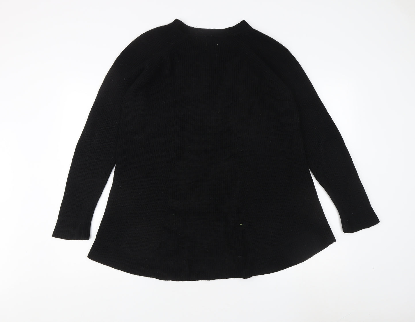 ME+EM Women's Black Wool Pullover Jumper Size 10