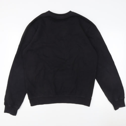 Champion Black Unisex Logo Sweatshirt L - Casual & Comfy