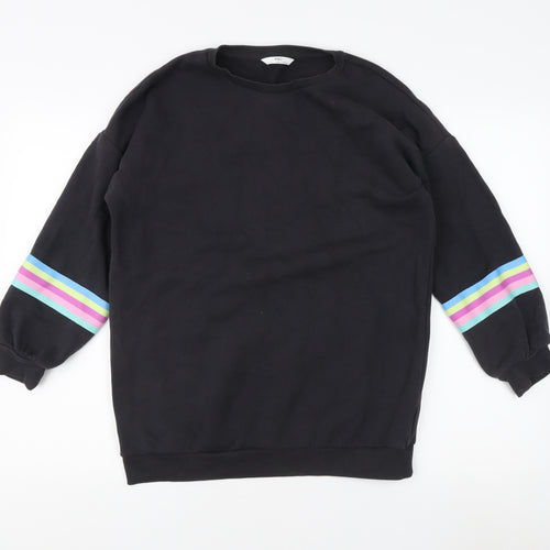 Marks and Spencer Girls Black Sweatshirt 12-13 Yrs