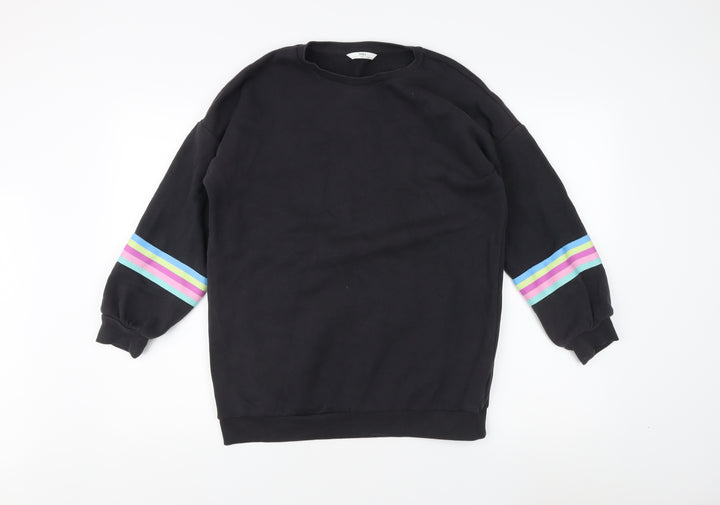 Marks and Spencer Girls Black Sweatshirt 12-13 Yrs