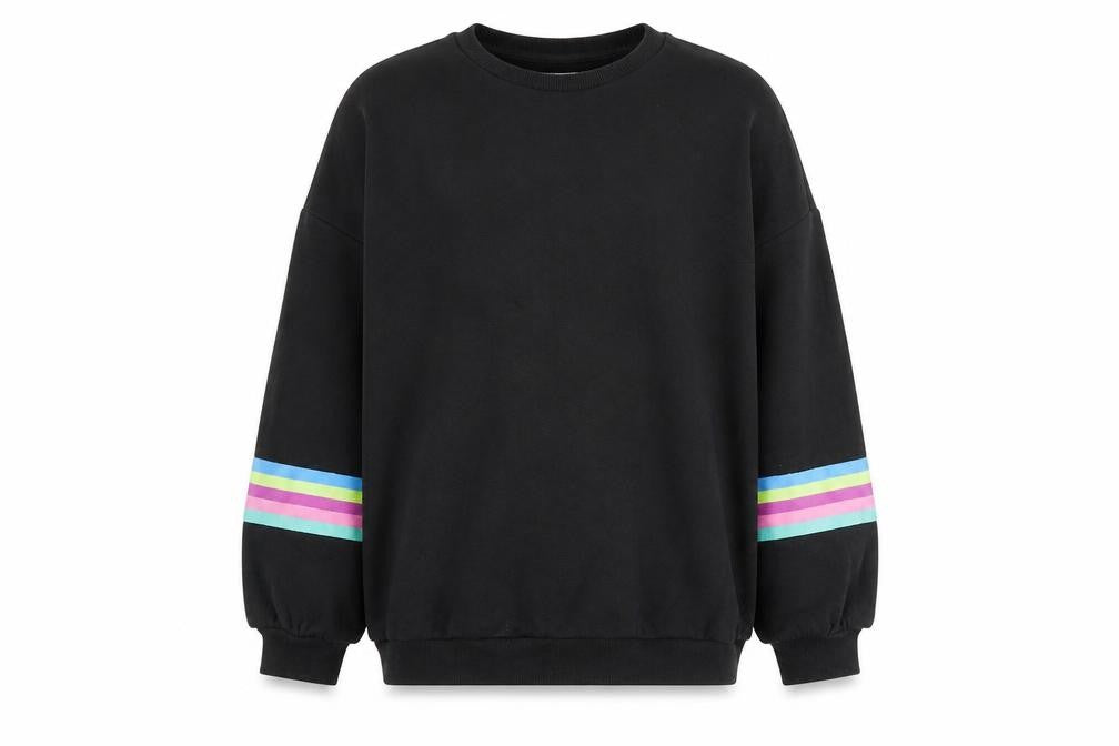 Front view of Marks & Spencer girls’ black sweatshirt 12-13 yrs