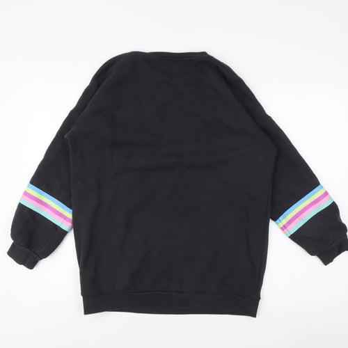 Marks and Spencer Girls Black Sweatshirt 12-13 Yrs