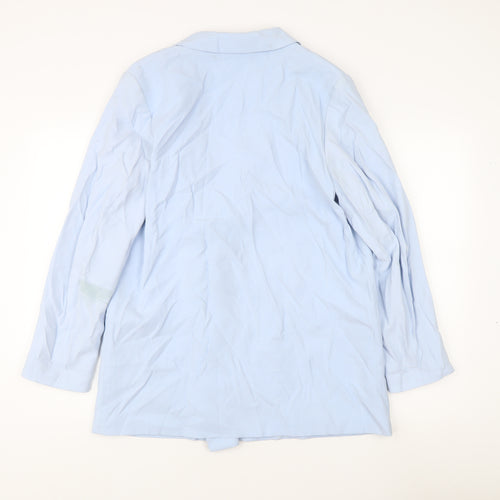 H&M Women's Blue Blazer M Double Breasted