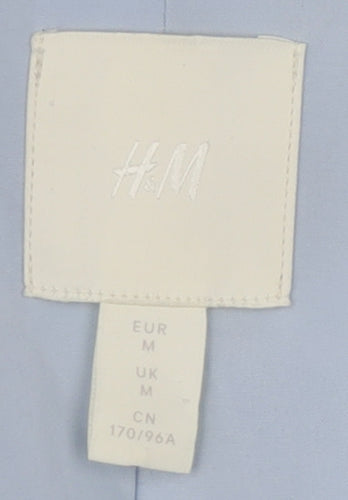 H&M Women's Blue Blazer M Double Breasted