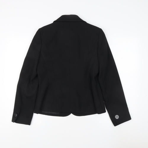 BHS Women's Black Blazer, Regular Fit, Size 10