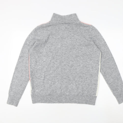 Wallis Women's Grey Mock Neck Pullover Jumper S