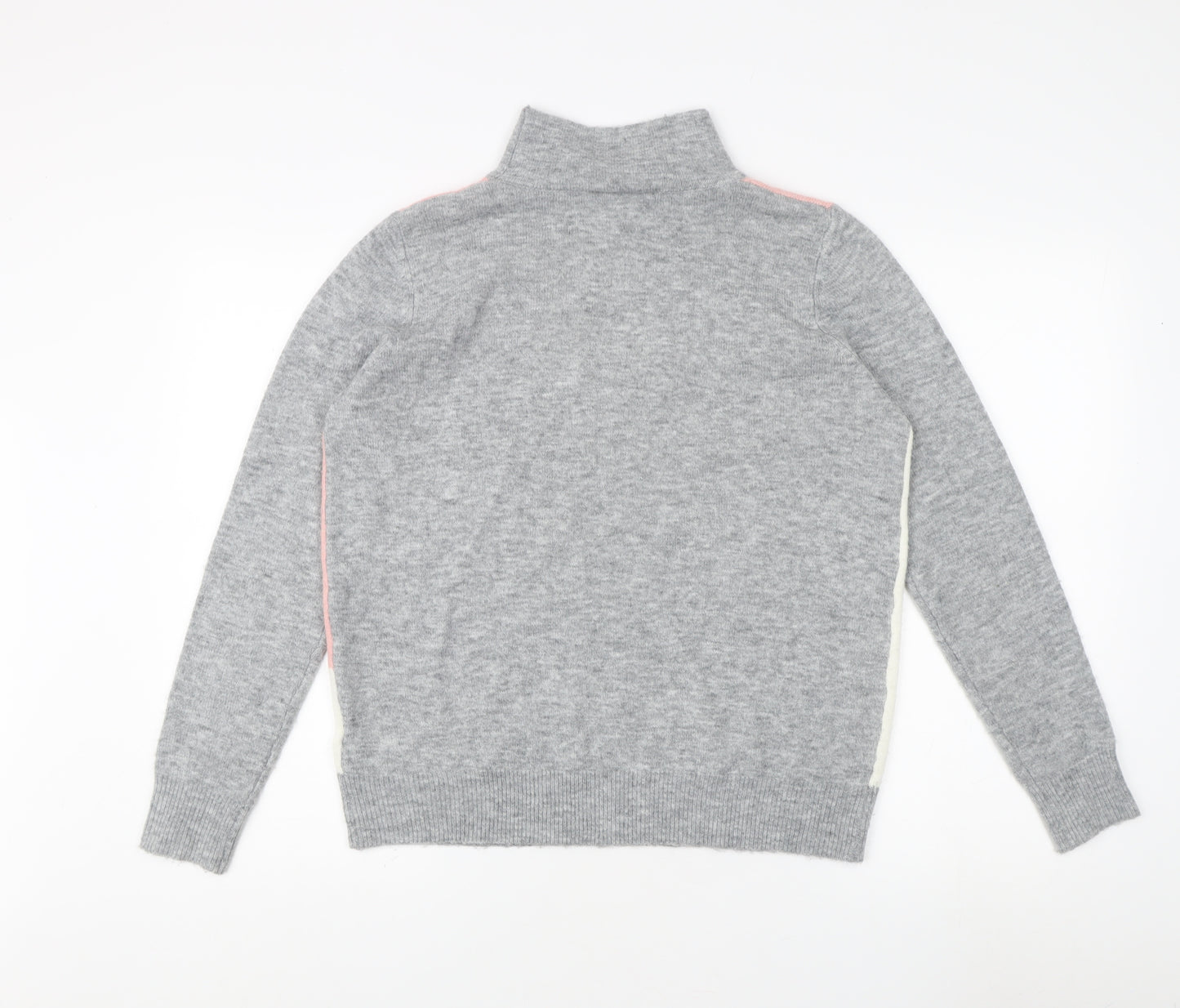 Wallis Women's Grey Mock Neck Pullover Jumper S