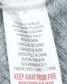 Wallis Women's Grey Mock Neck Pullover Jumper S