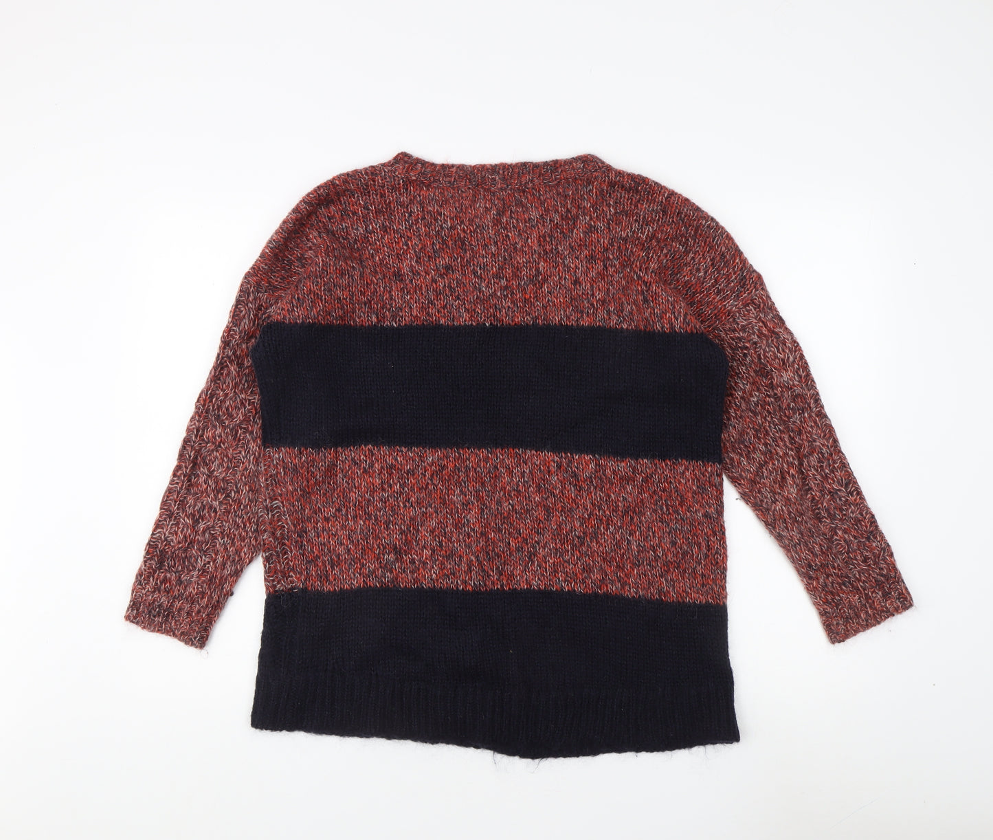 Marks and Spencer Women's Multicoloured Cable-Knit Jumper Size 12